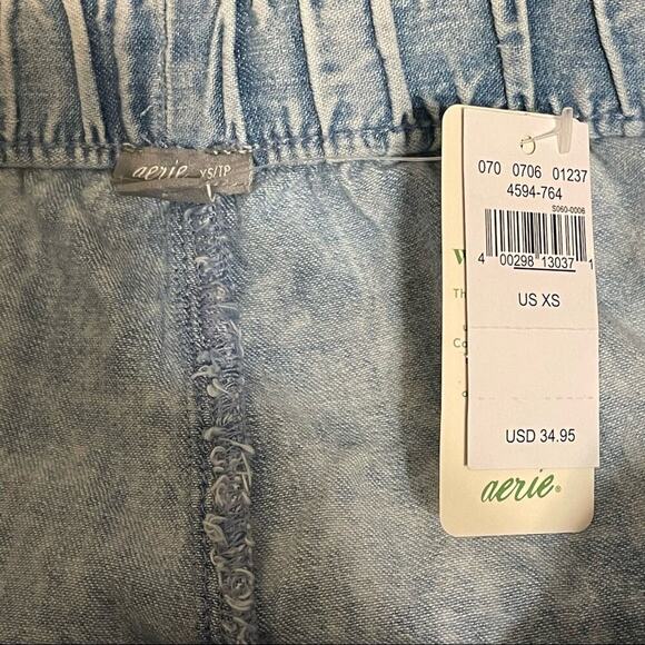 NWT aerie Light Wash Shorts - Picture 5 of 7